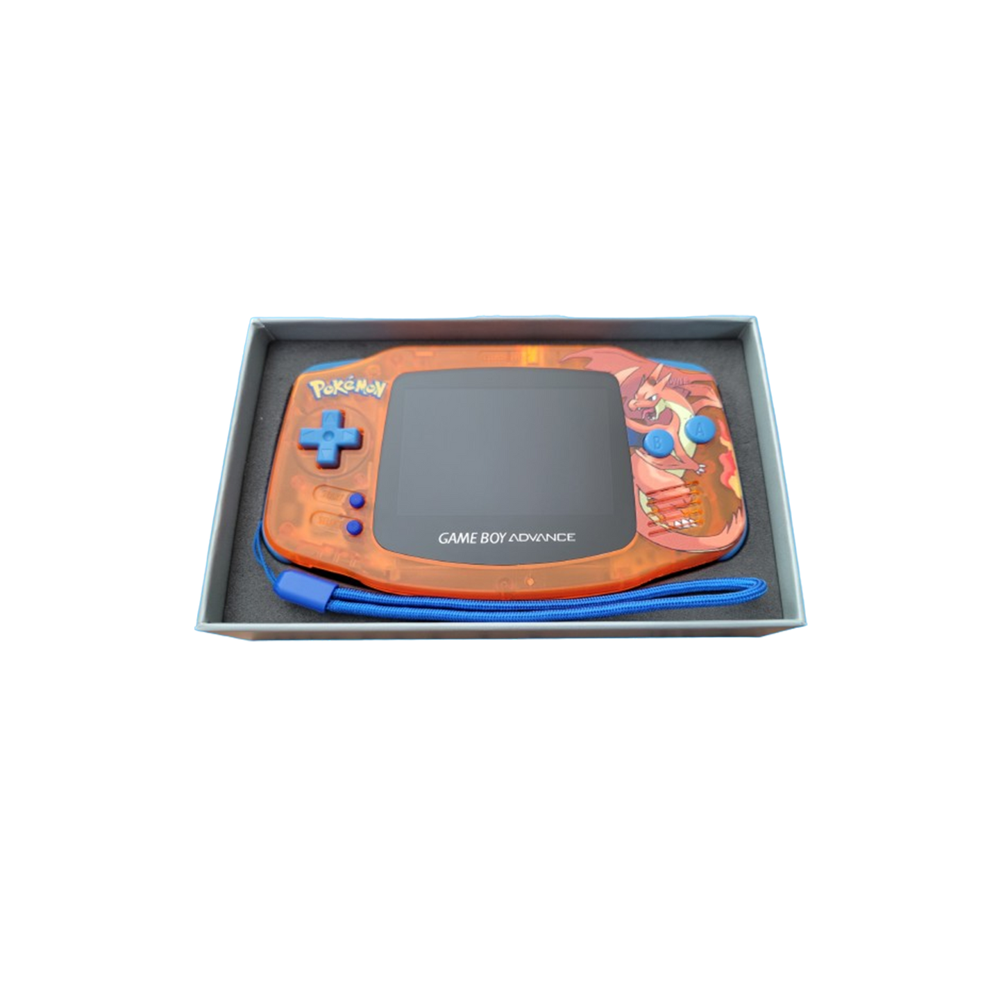 Pokemon Charmander Custom Gameboy Advance Console Mod w/Backlit Screen