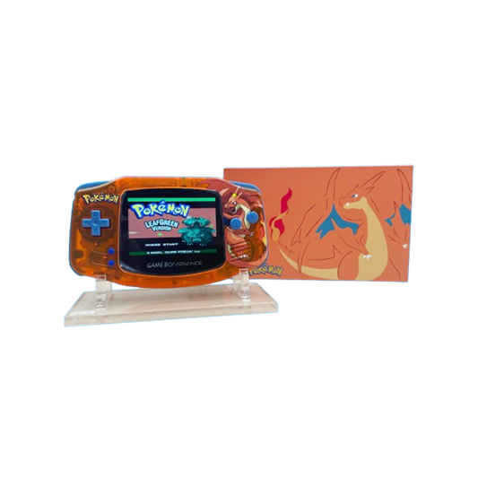 Pokemon Charizard Custom Gameboy Advance Console Mod w/Backlit Screen